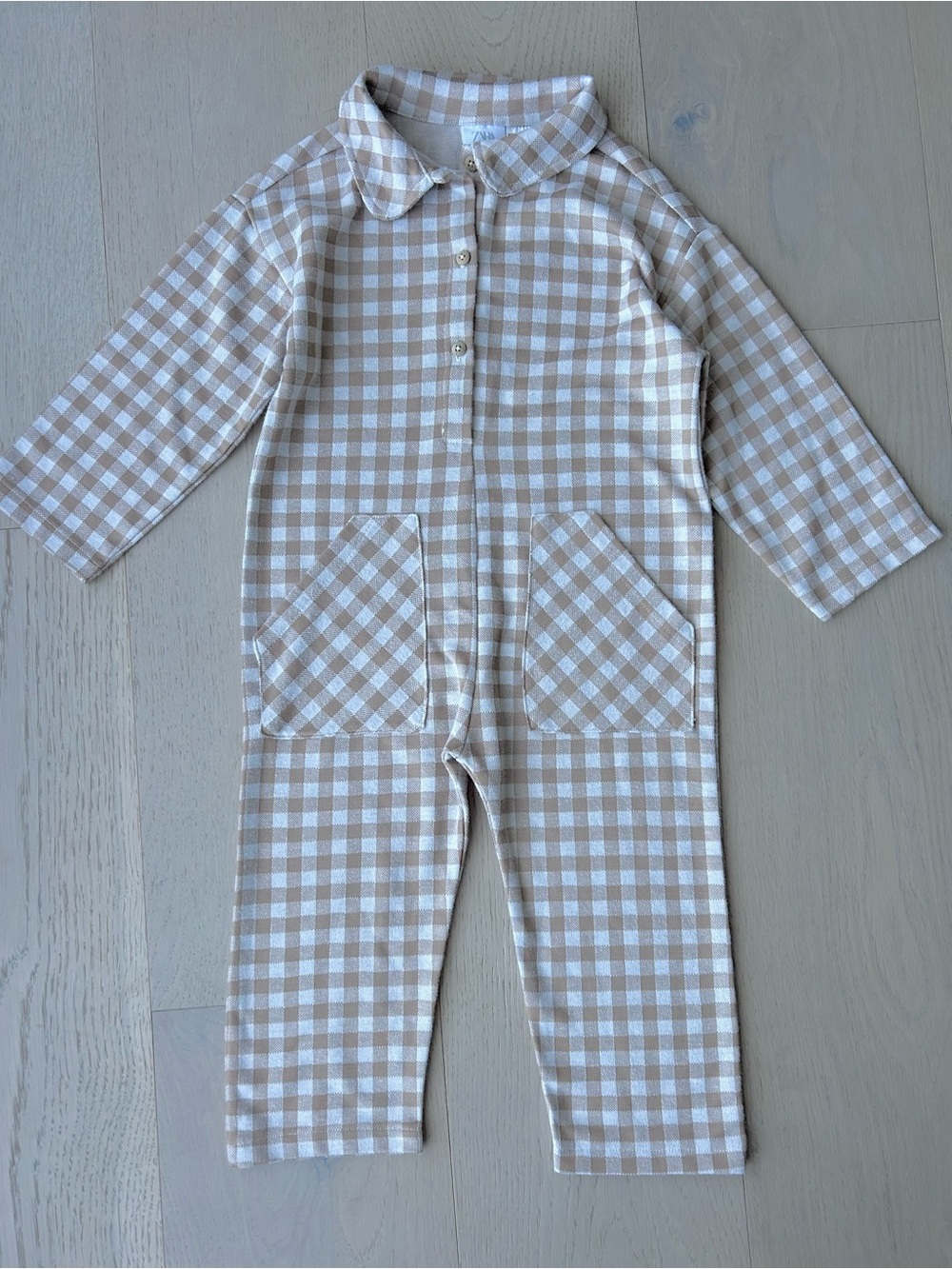Zara 3-4T Gingham jumpsuit